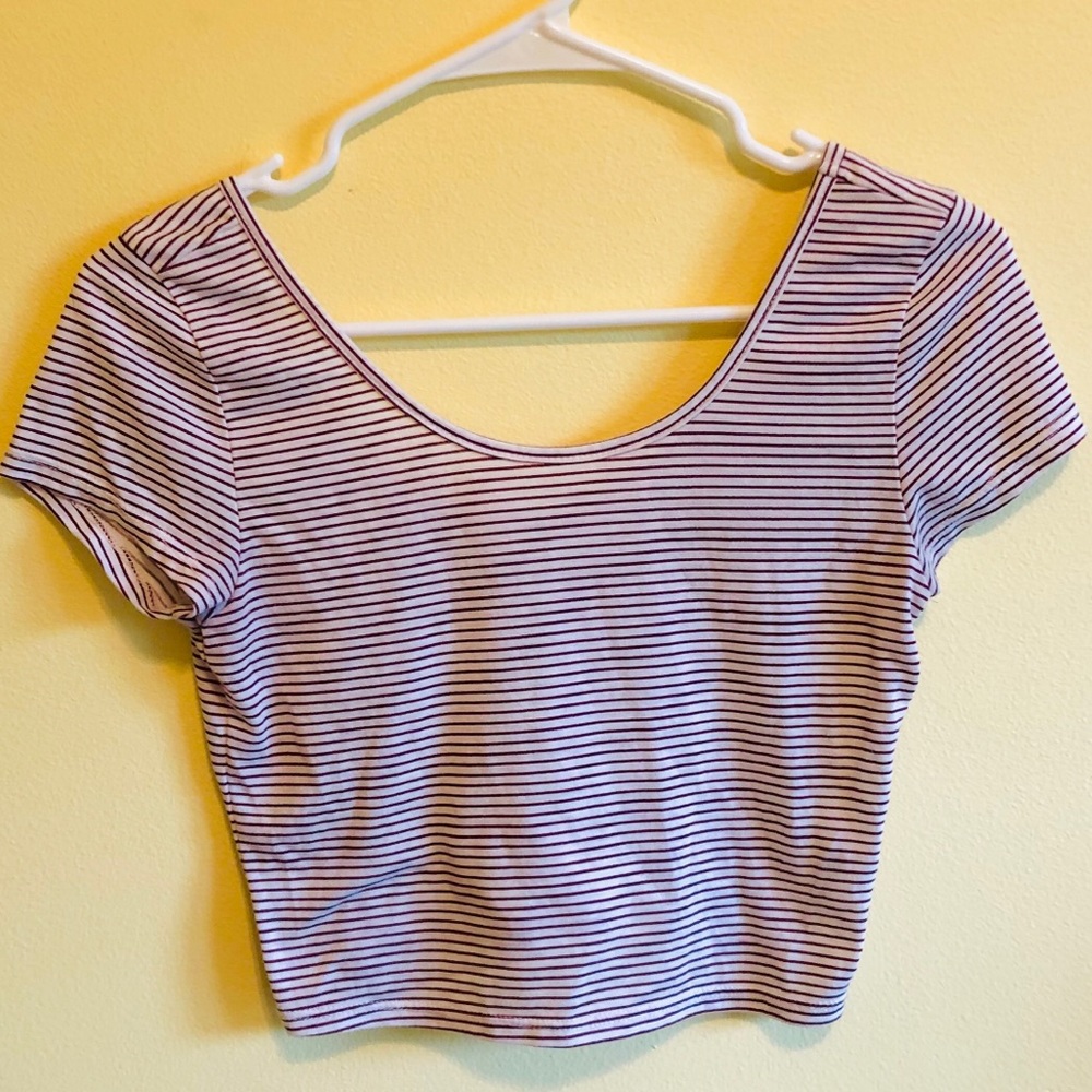 Cute Striped Crop Top❤️